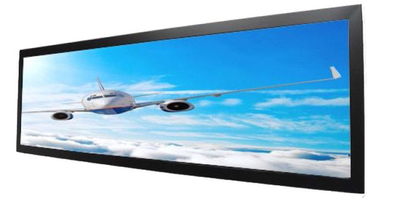 48 Inch Stretched Bar LCD Display with DC 24V Power Connector and High Contrast Ratio 3500:1